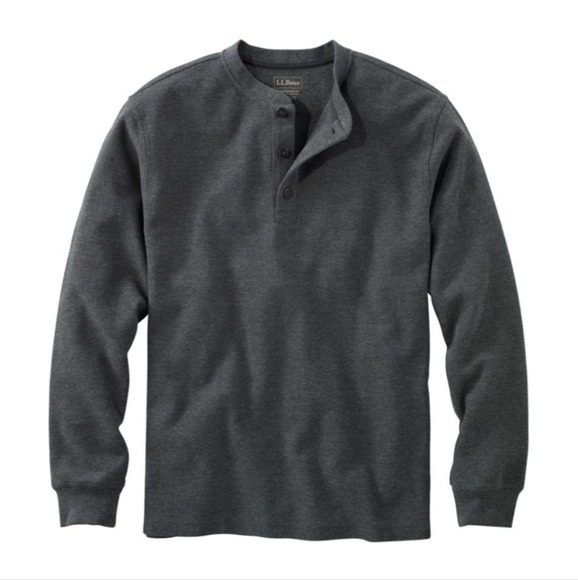 L.L. Bean Men's Unshrinkable Waffle Henley Long-Sleeve Traditional Fit XL Tall - Picture 9 of 9